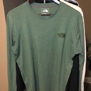 Green North Face long sleeve